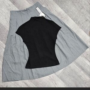 Hand Crafted Black and Gray Dress